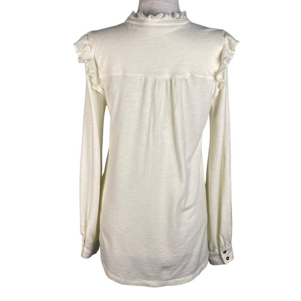 Pilcro Ruffled Henley - Picture 5 of 12